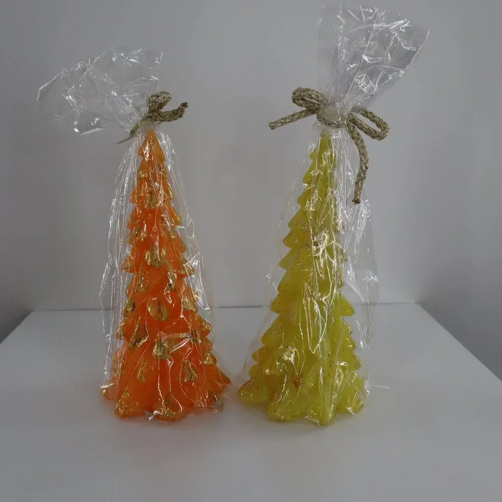 Stephen Brown Glitterville Studios‎ Candle 2 Pcs Whimsical Holiday Christmas NWT